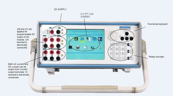 K68i 7 ηλεκτρονόμος προστασίας καναλιών που εξετάζει το εξωτερικό ΠΣΤ με την επίδειξη TFT LCD